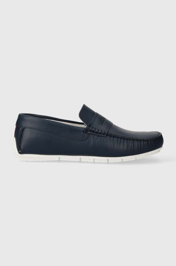 Kožené mokasíny U.S. Polo Assn. RIVER RIVER003M.4L1 tmavomodrá SS24