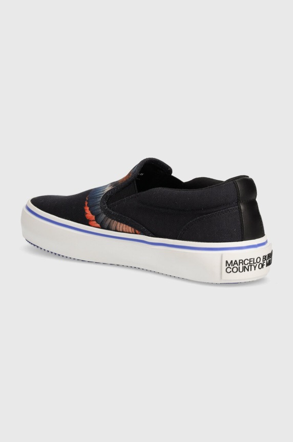 Взуття Кеди Marcelo Burlon Icon Wings Slip-On Vulcanized CMIA079S24FAB0011026 чорний