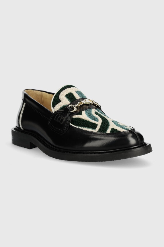 Кожени мокасини Filling Pieces Loafer Gowtu 44233921861 черен SS24