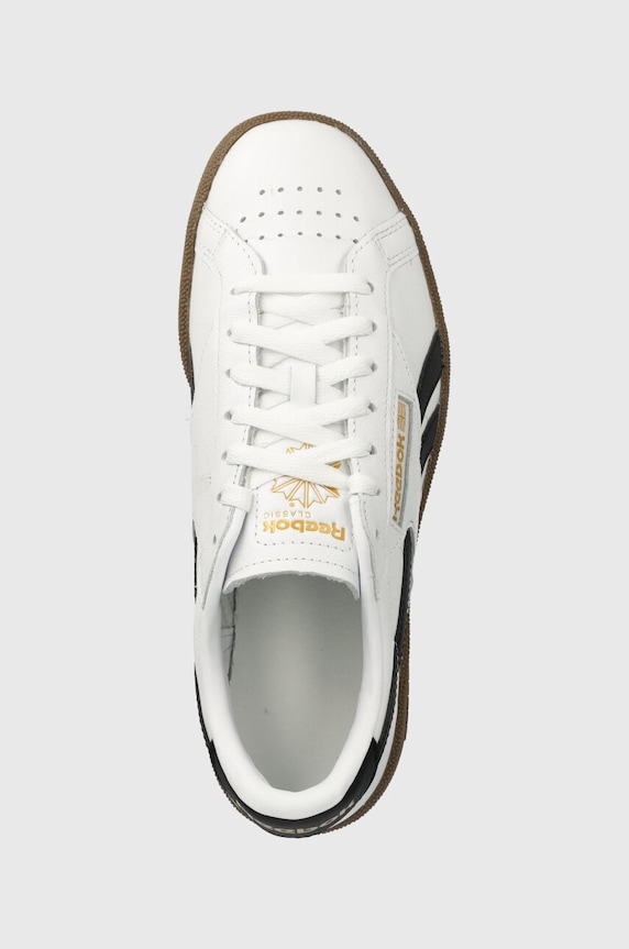 Usnjene superge Reebok Classic Club C bela 100202325