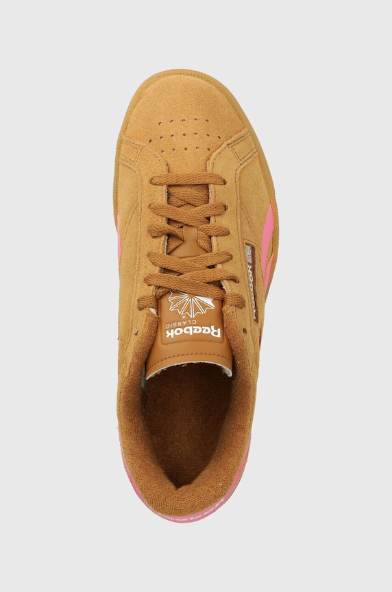 Σουέτ sneakers Reebok Classic Club C καφέ 100206242