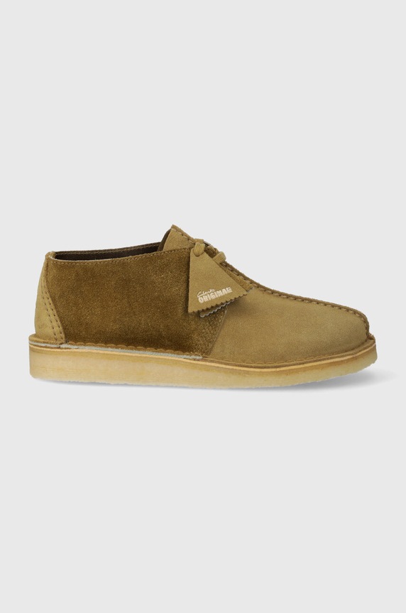 Clarks Originals półbuty zamszowe Desert Trek 26176531 zielony SS24