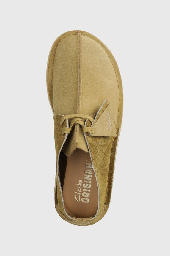 Clarks Originals półbuty zamszowe Desert Trek zielony 26176531