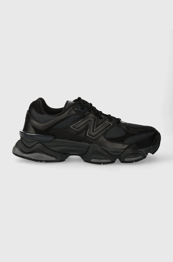 New Balance 9060 Triple Black Leather pelle scamosciata nero U9060NRI