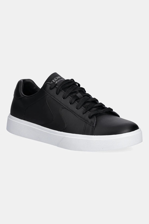 Skechers sneakersy imitacja skóry licowej czarny 232865