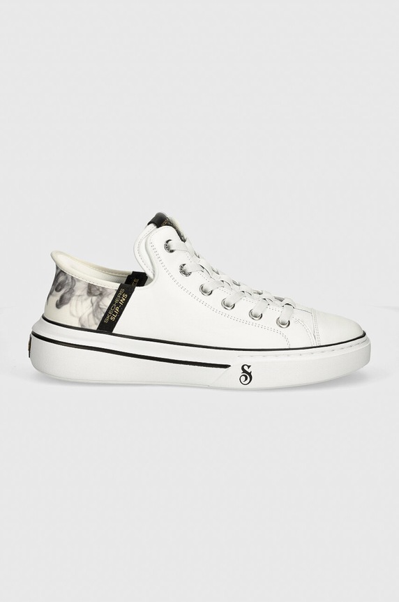 Skechers tenisi de piele SKECHERS X SNOOP DOGG 251016 alb AW24