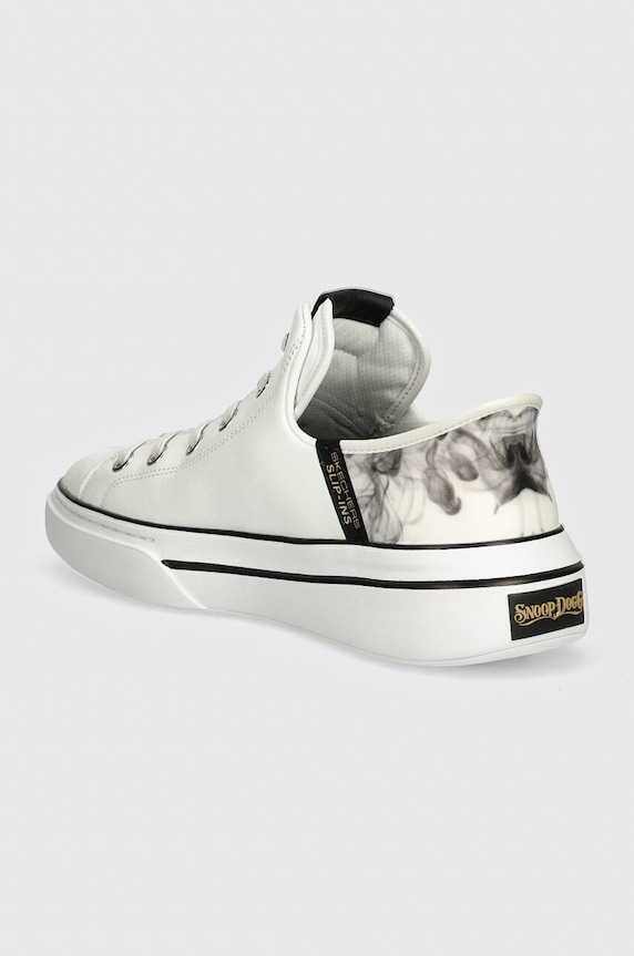 Încălțăminte Skechers tenisi de piele SKECHERS X SNOOP DOGG 251016 alb
