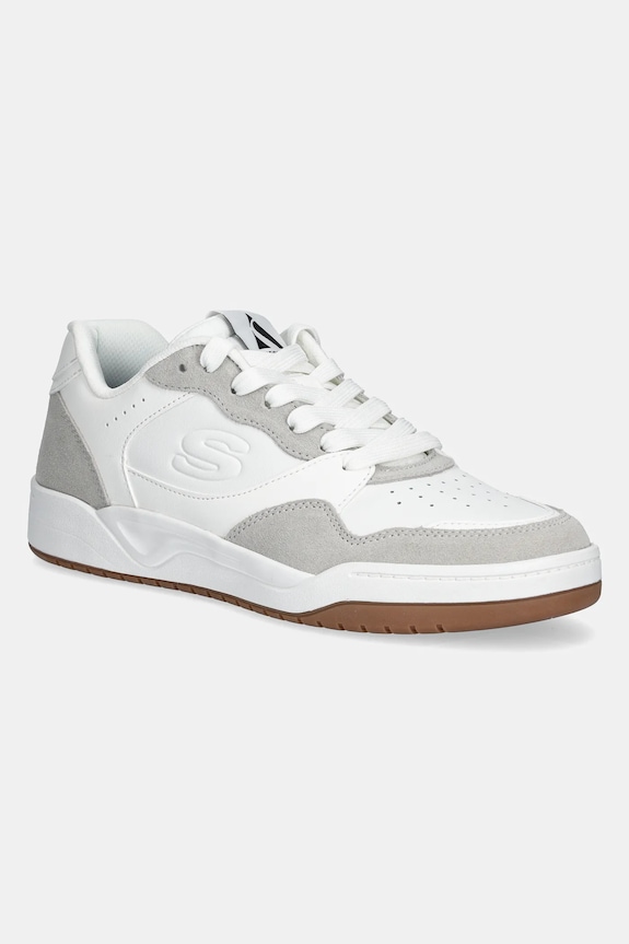 Superge Skechers Zrnato usnje bela 183241