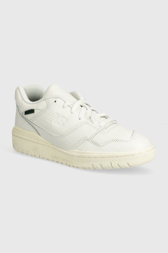 New Balance sneakers din piele mic de statură alb BB550PWT