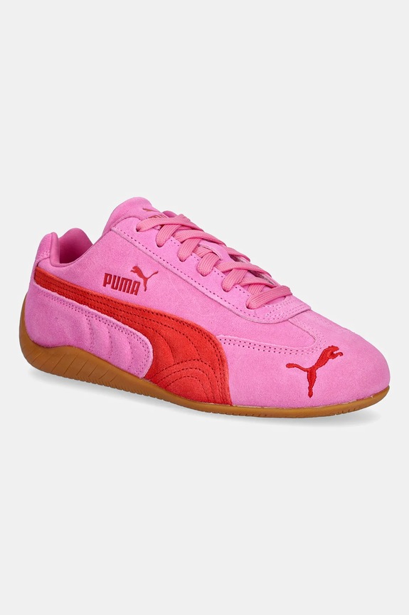 Σουέτ sneakers Puma Speedcat OG φλατ ροζ 398846