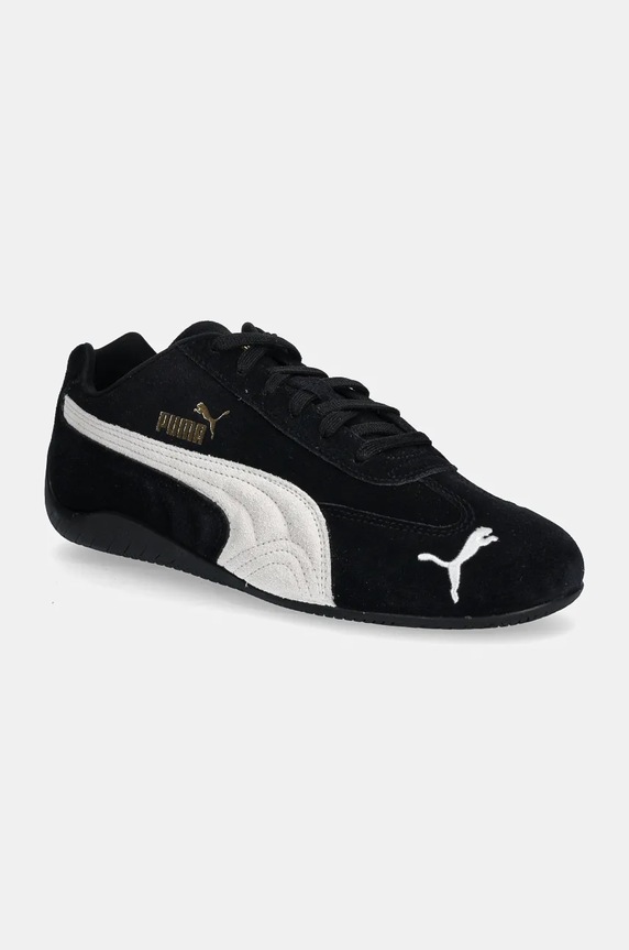 Puma sneakers din piele intoarsă Speedcat OG plată negru 398846