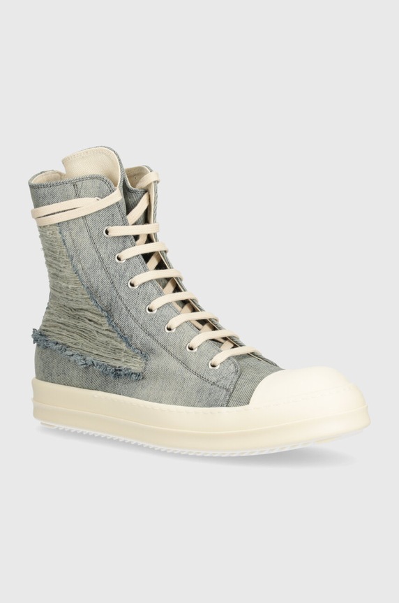 Rick Owens trainers Denim Shoes Sneaks textile blue DU01D1800.DKYSH.4611