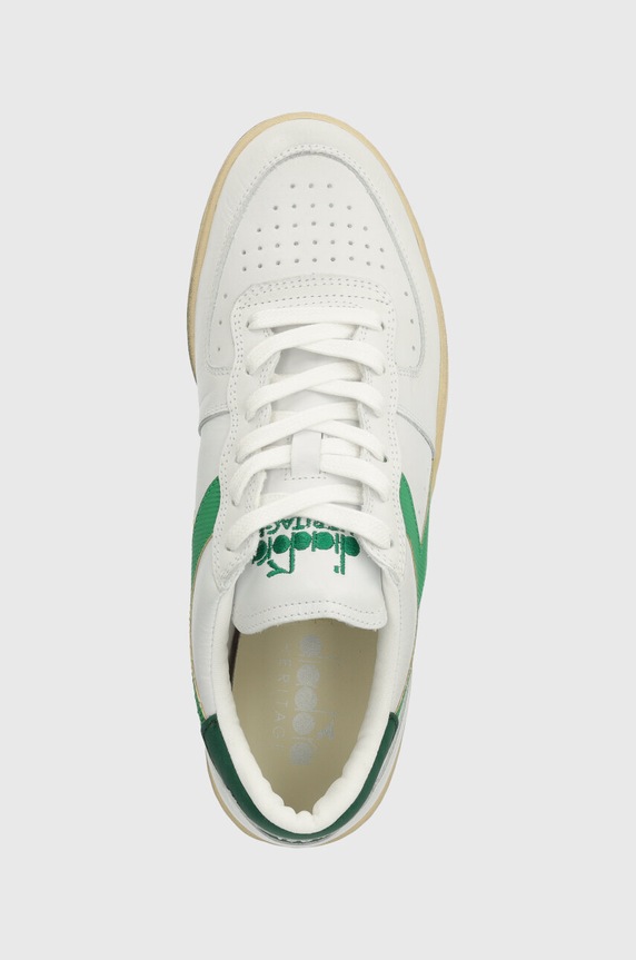 Diadora leather sneakers MI Basket Low Used white 201.179043.C6834