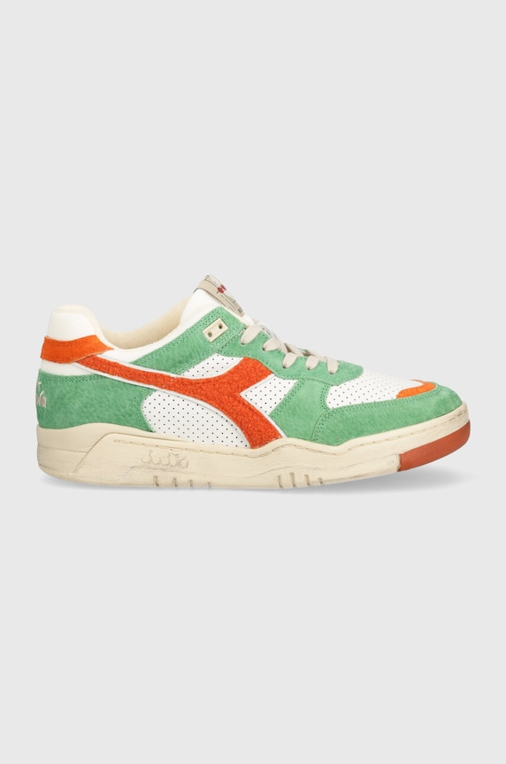 Diadora sneakers in pelle B.560 Used RR Italia 201.180481.30095 verde SS24