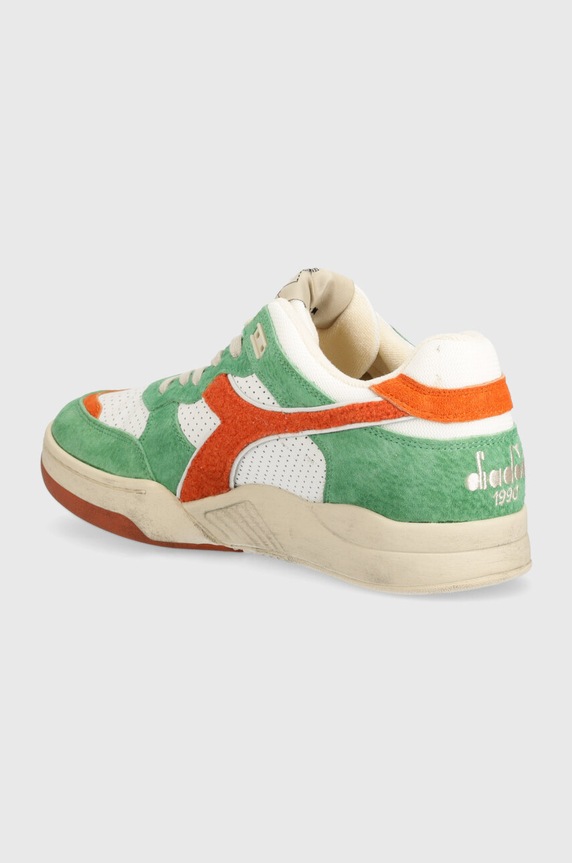 Scarpe Diadora sneakers in pelle B.560 Used RR Italia 201.180481.30095 verde