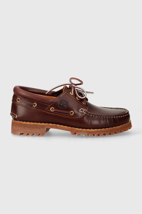 Timberland leather shoes Authentic TB0500096481 maroon SS24