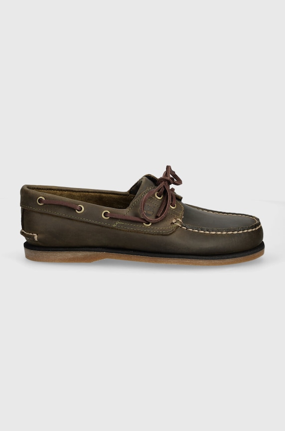 Timberland półbuty skórzane Classic Boat TB0A4187ET41 zielony SS24