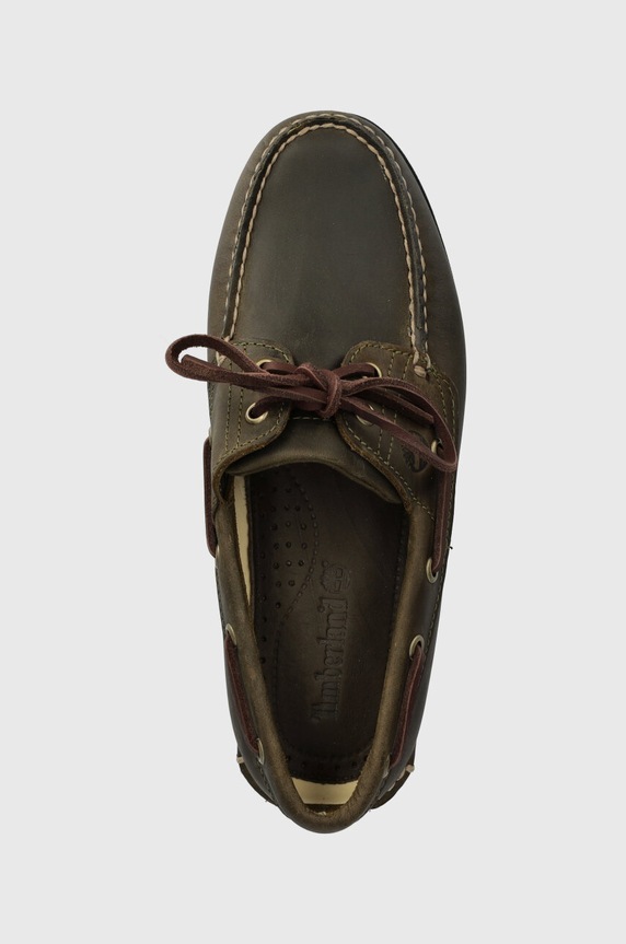Timberland półbuty skórzane Classic Boat zielony TB0A4187ET41