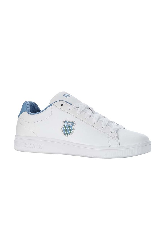 Kožené sneakers boty K-Swiss COURT SHIELD 06599.943.M bílá SS24