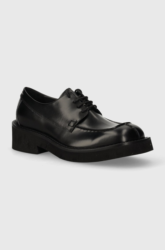 MM6 Maison Margiela półbuty skórzane skóra licowa czarny SH1WQ0001