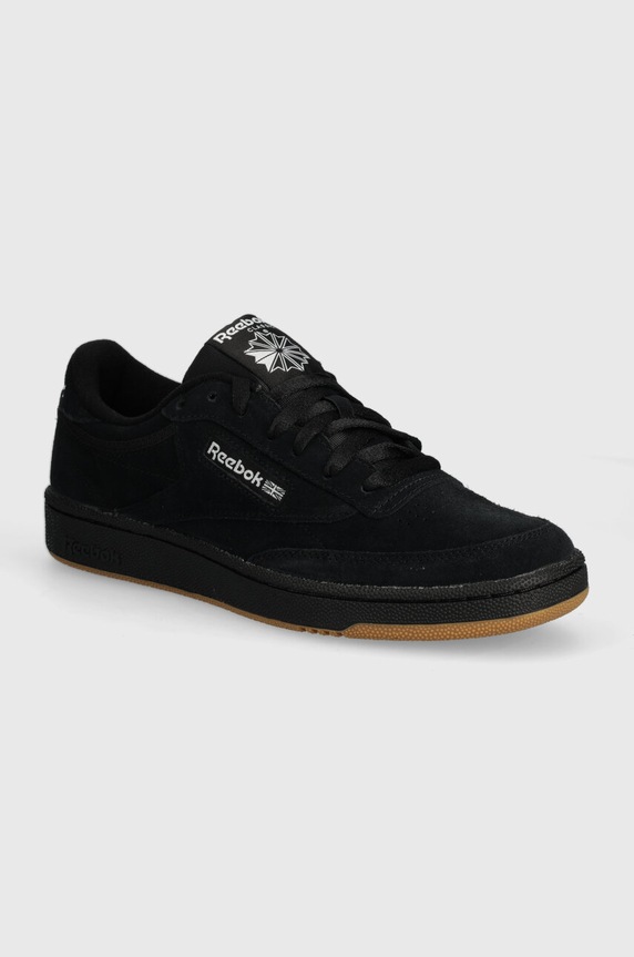 Semišové tenisky Reebok Classic Club C 85 nízký černá 100074449