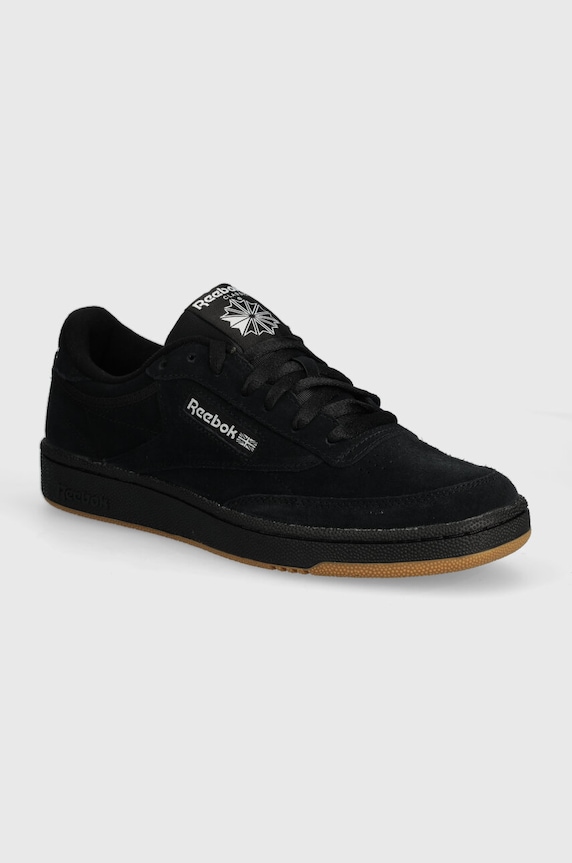 Semišové tenisky Reebok Classic Club C 85 nízký černá 100074449