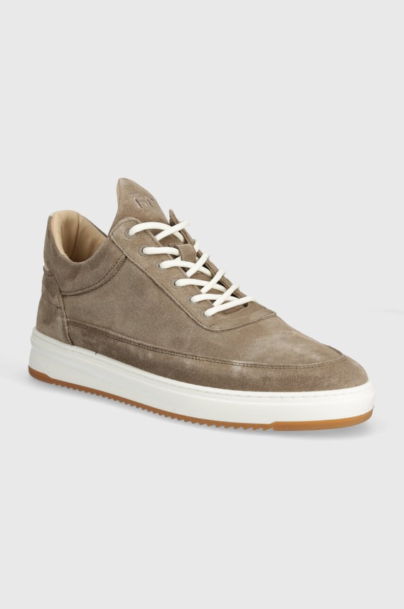 Filling Pieces sneakersy zamszowe Low Top Ripple Suede Planet friendly beżowy 25122799988