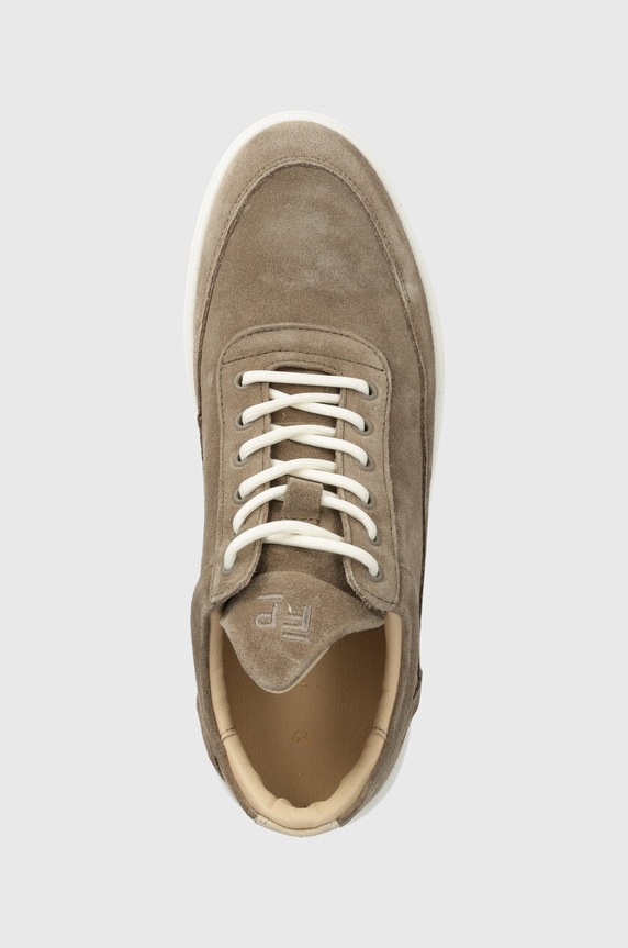 Filling Pieces sneakersy zamszowe Low Top Ripple Suede beżowy 25122799988