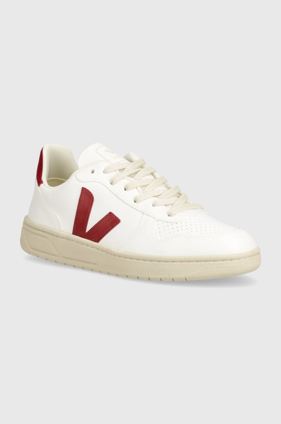 Tenisice Veja V-10 imitacija zrnate kože bijela VX0703279B