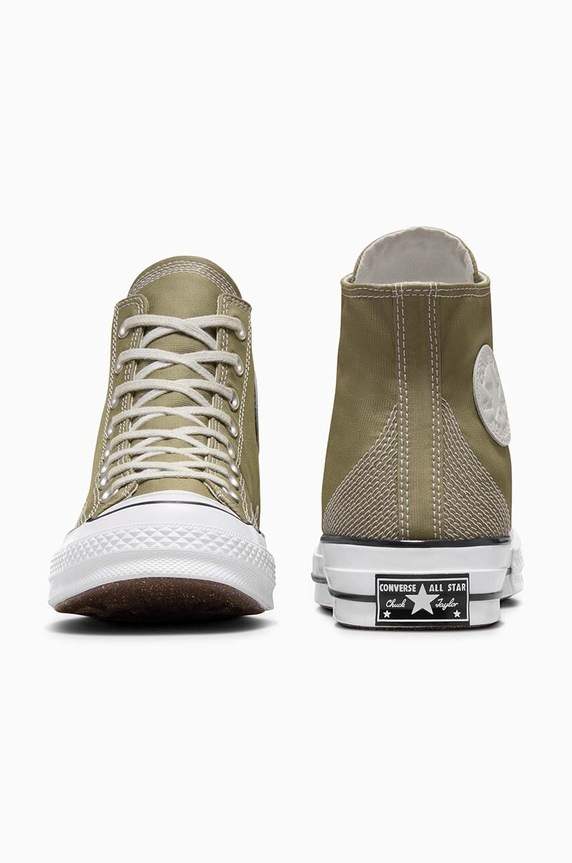 Shoes Converse trainers Chuck 70 HI Mossy A07435C green