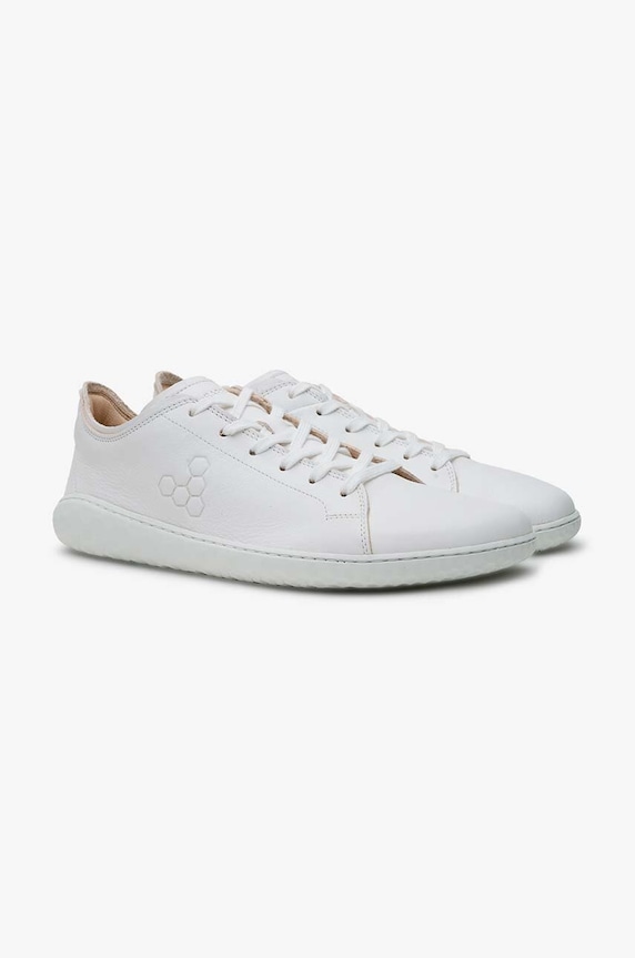 Usnjene superge Vivobarefoot GEO COURT III 301056 bela SS26