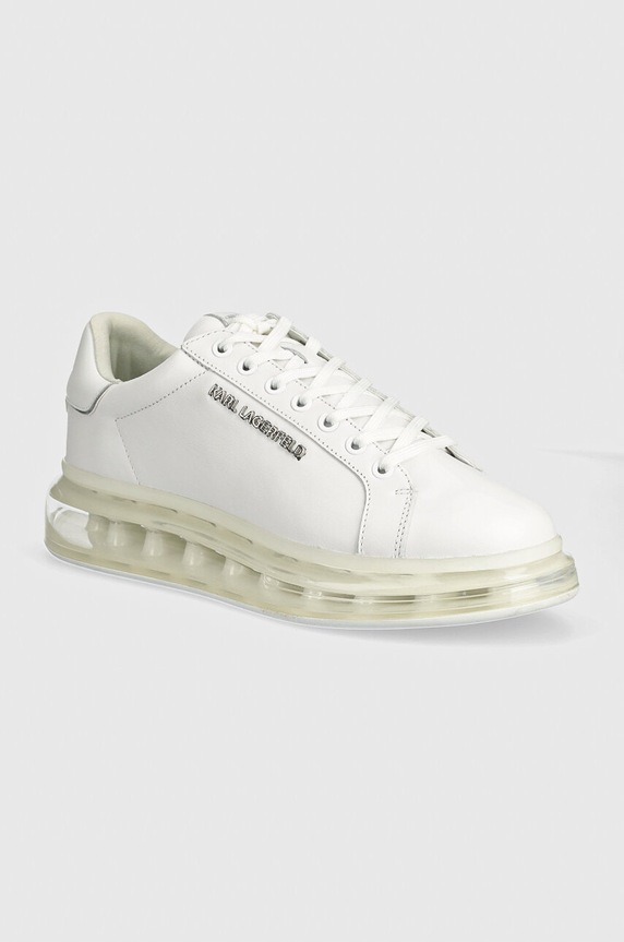 Karl Lagerfeld sneakers in pelle KAPRI KUSHION bassa bianco KL52625A.11W