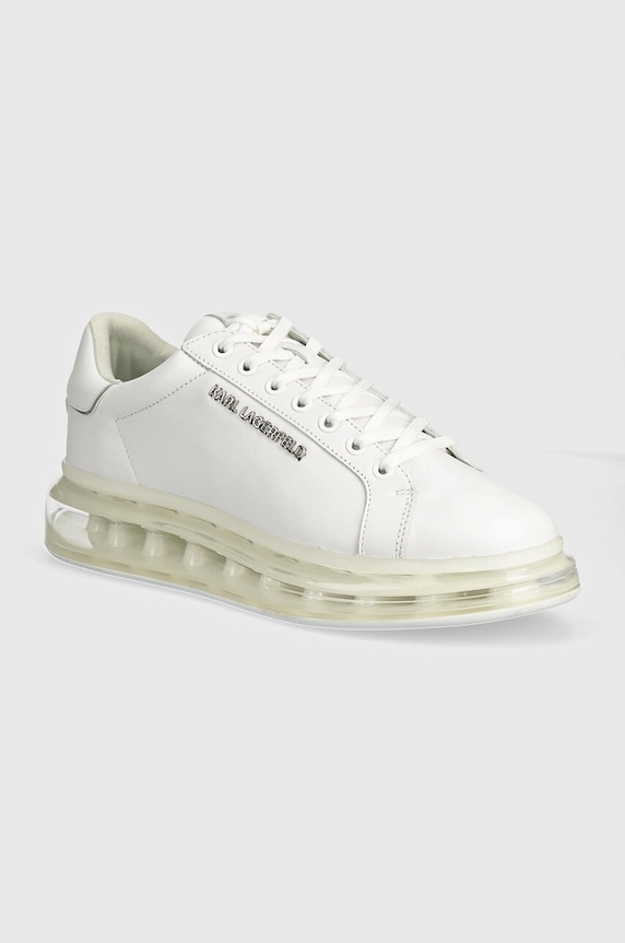Karl Lagerfeld sneakers in pelle KAPRI KUSHION bassa bianco KL52625A.11W