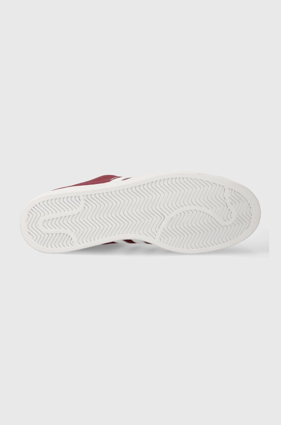 adidas Originals sneakers din piele întoarsă Campus 2 ID9842 burgundia