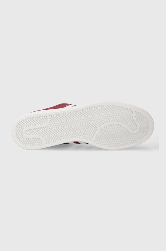 adidas Originals sneakers din piele întoarsă Campus 2 ID9842 burgundia