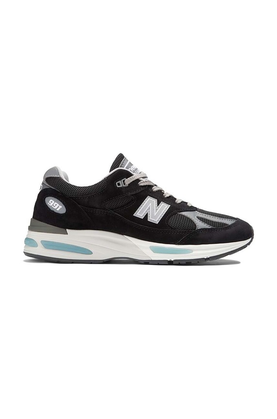 New Balance sneakers Made in UK pelle fiore nero U991BK2