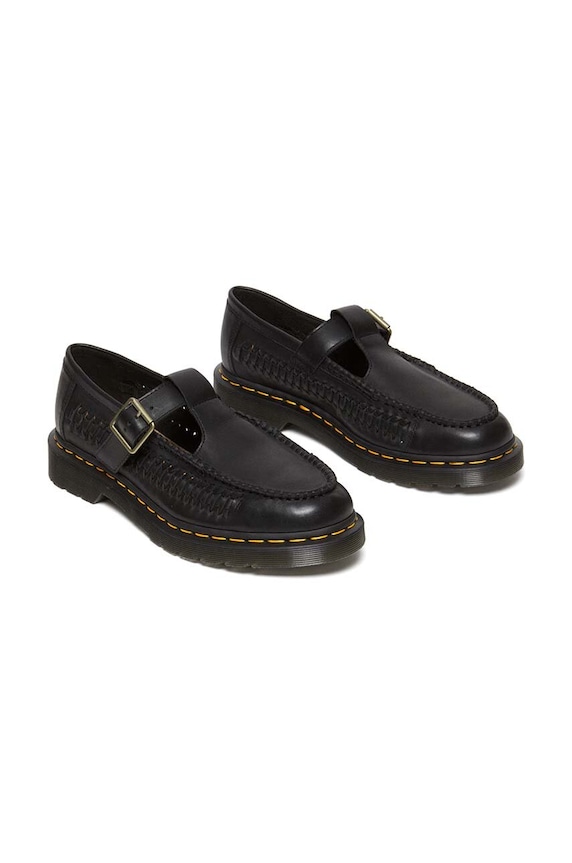 Kožne cipele Dr. Martens Adrian T Bar DM31622001 crna SS24