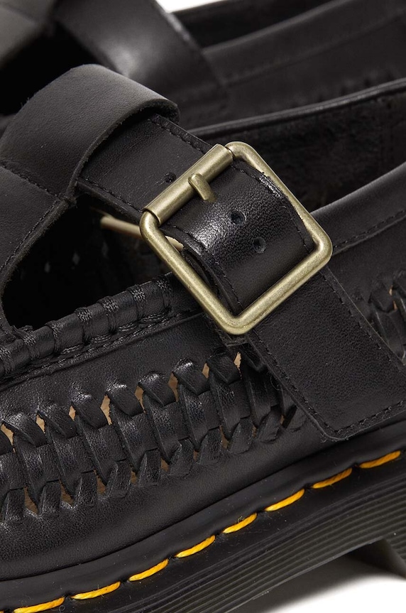 Kožne cipele Dr. Martens Adrian T Bar DM31622001 crna