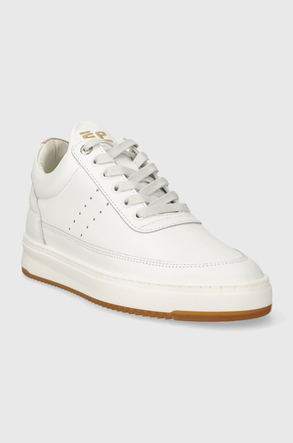 Δερμάτινα sneakers Filling Pieces Low Top Bianco 10127791921 λευκό SS24