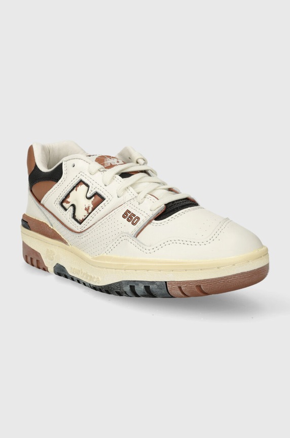 Δερμάτινα sneakers New Balance 550 BB550VGC λευκό SS24