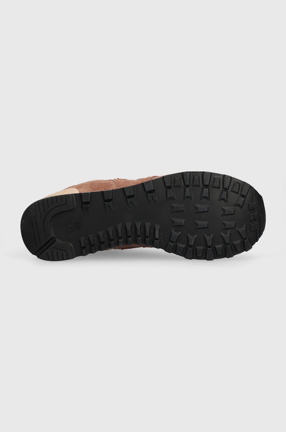 Σουέτ sneakers New Balance 574 U574LWG καφέ