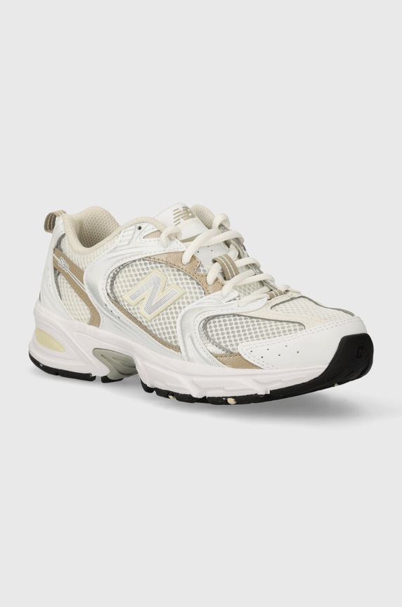 New Balance 530 White Stoneware faux grain leather beige MR530RD