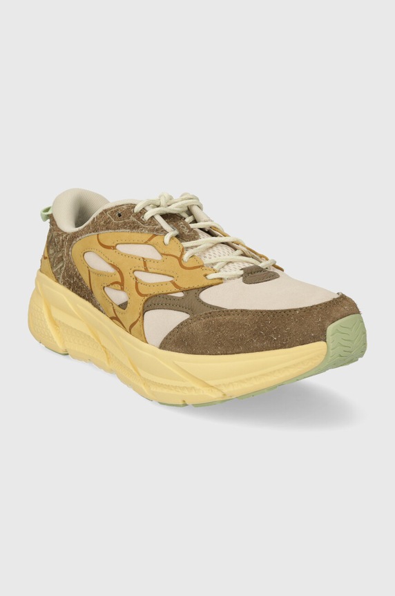 Hoka buty Clifton L Suede TP 1150910 zielony SS24