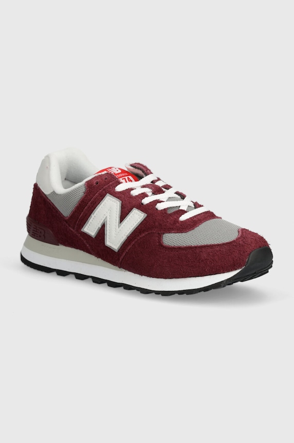 New Balance sportcipő 574 nappa bőr burgundia U574BGH