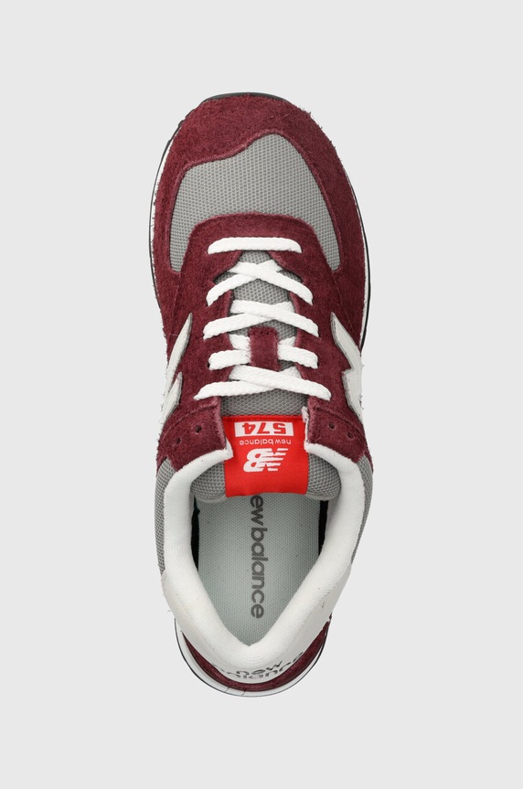 New Balance sportcipő 574 burgundia U574BGH