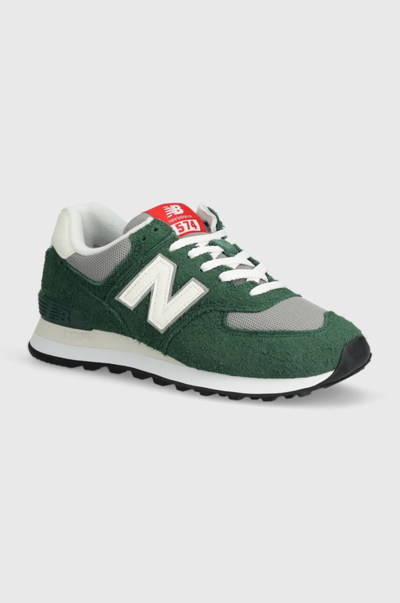 New Balance sportcipő 574 velúr bőr zöld U574GNH