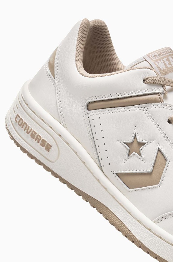 Converse sneakersy skórzane Weapon Old Money A07240C beżowy
