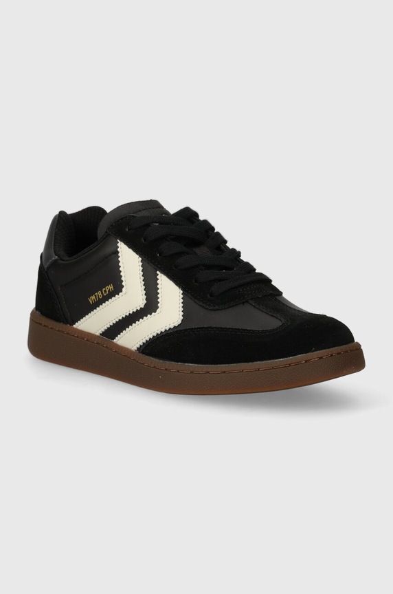 Kožené tenisky Hummel VM78 CPH ML usňová koža čierna 225072