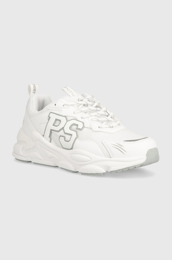 PLEIN SPORT sneakersy Lo-Top Sneakers imitacja skóry licowej biały USC0611.STE003N.0101