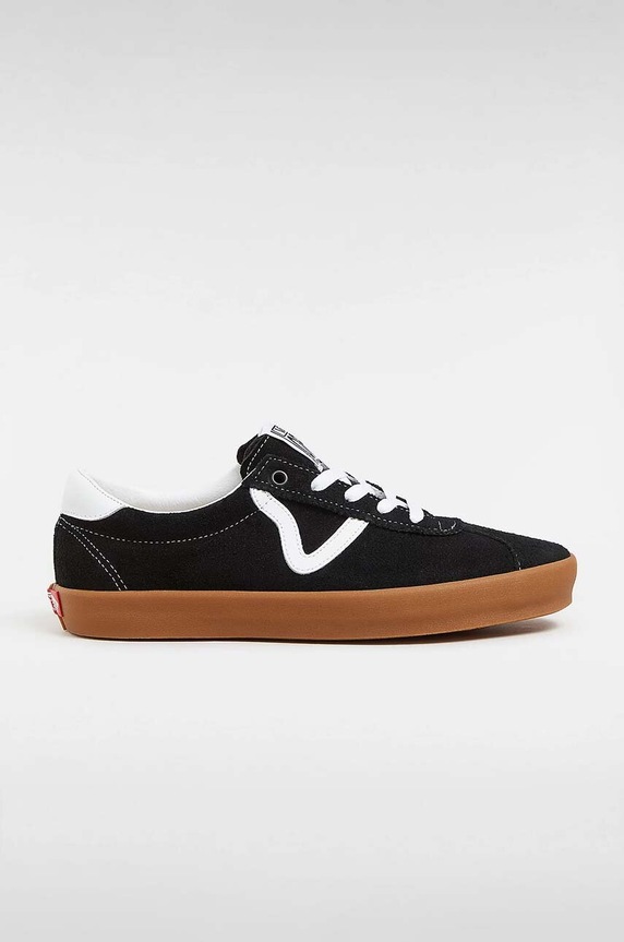 Vans tenisi din piele intoarsa Sport Low plată negru VN000CQRB9M1
